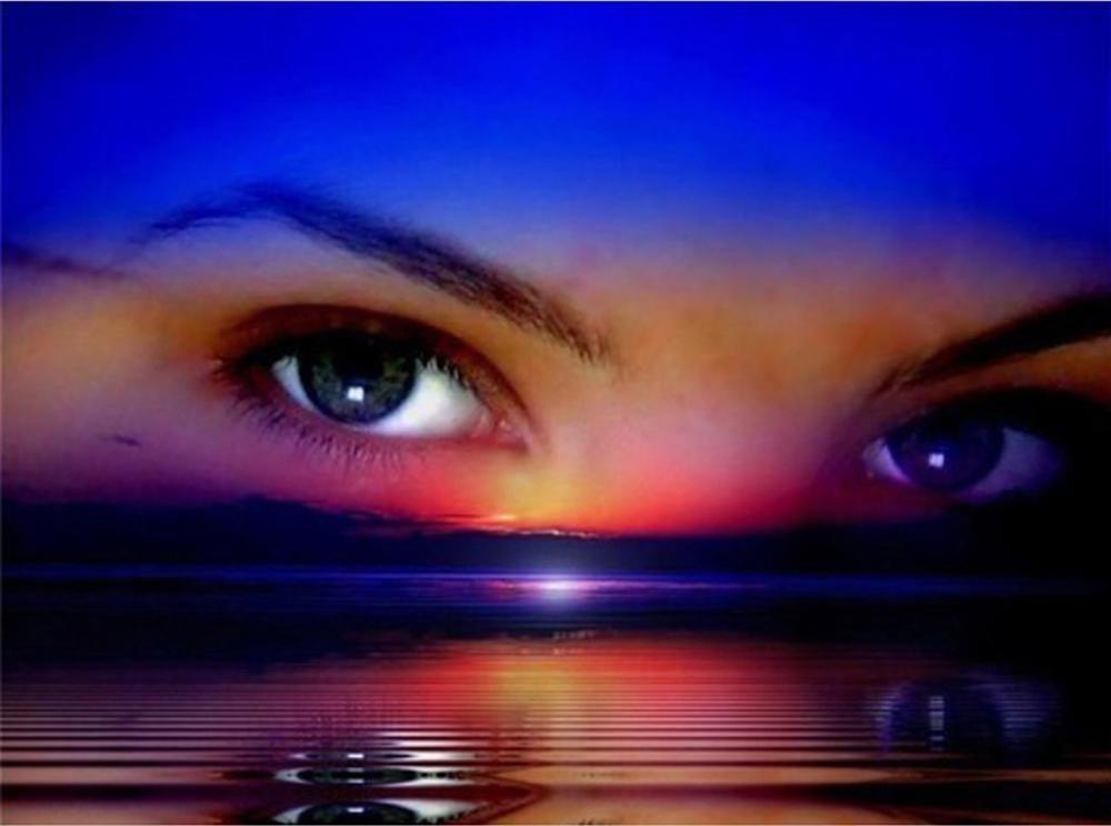 Seascape In The Eyes Free 5D Diamond Painting Kits MyCraftsGfit - Free 5D Diamond Painting mycraftsgift.com
