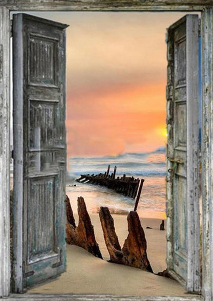 Free Seaside Scenery - MyCraftsGfit - Free 5D Diamond Painting