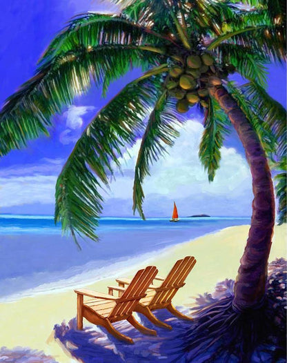 Free Seaside Scenery - MyCraftsGfit - Free 5D Diamond Painting