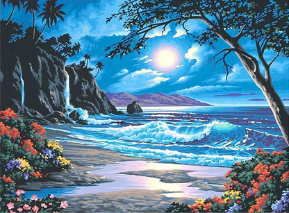 Free Seaside Scenery - MyCraftsGfit - Free 5D Diamond Painting