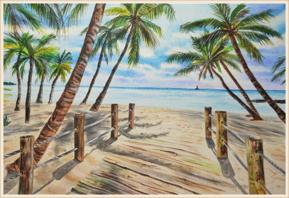 Free Seaside Scenery - MyCraftsGfit - Free 5D Diamond Painting