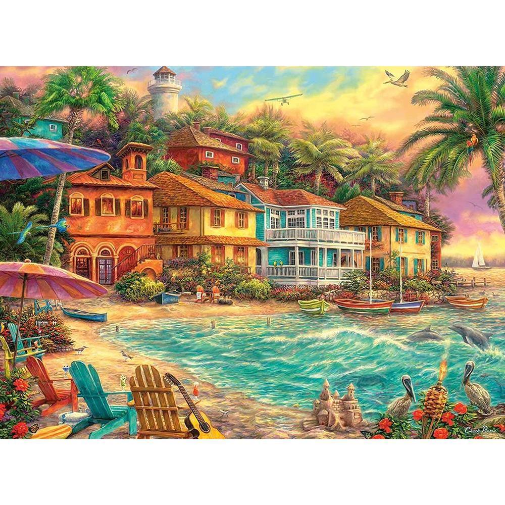 Free Seaside Scenery - MyCraftsGfit - Free 5D Diamond Painting