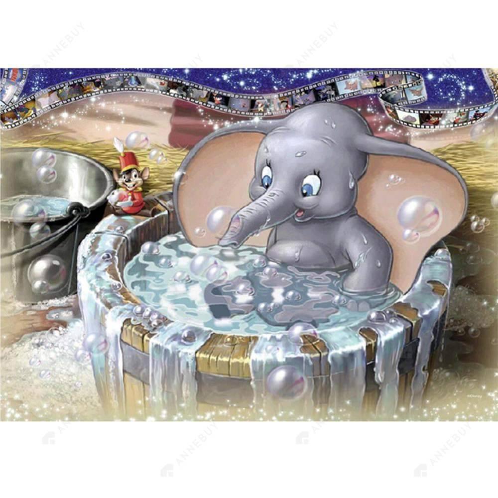 Shower Elephant - MyCraftsGfit - Free 5D Diamond Painting