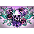 Skull Flower Free 5D Diamond Painting Kits MyCraftsGfit - Free 5D Diamond Painting mycraftsgift.com