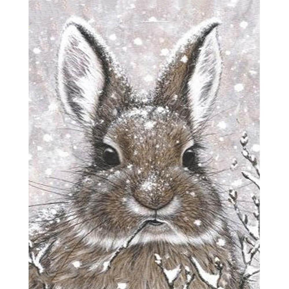 Snow Rabbit - MyCraftsGfit - Free 5D Diamond Painting