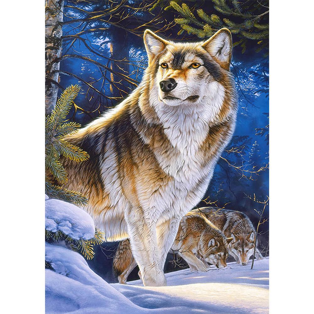 Free Snow Wolf - MyCraftsGfit - Free 5D Diamond Painting