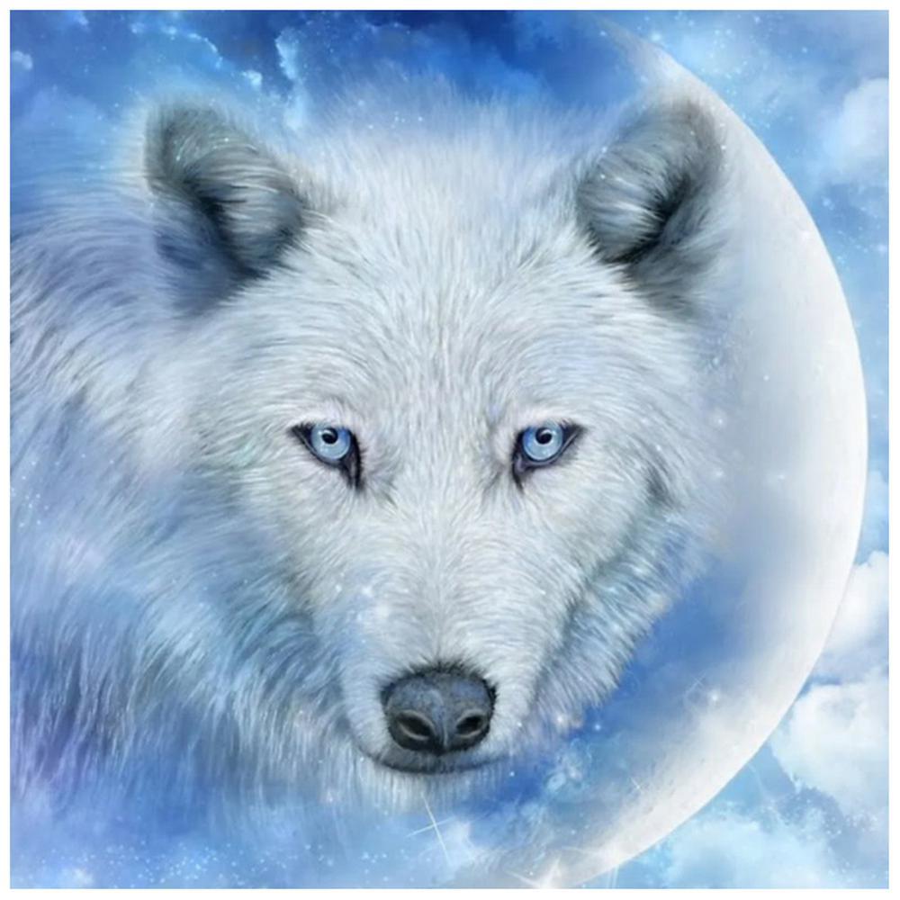 Free Snow Wolf - MyCraftsGfit - Free 5D Diamond Painting