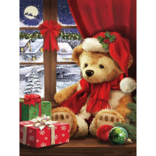 Free Snowman Bear - MyCraftsGfit - Free 5D Diamond Painting