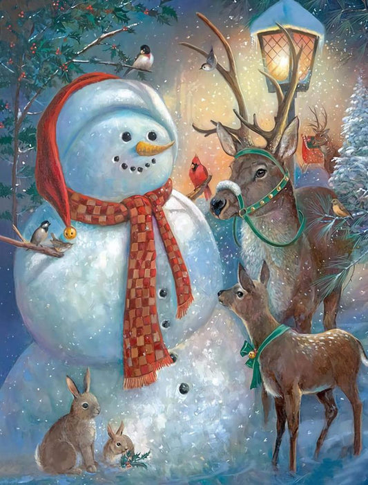 Snowman Free 5D Diamond Painting Kits MyCraftsGfit - Free 5D Diamond Painting mycraftsgift.com