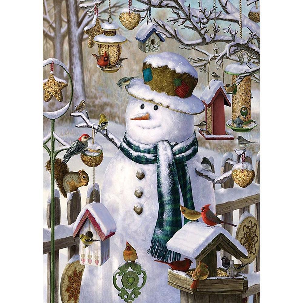 Snowman Free 5D Diamond Painting Kits MyCraftsGfit - Free 5D Diamond Painting mycraftsgift.com