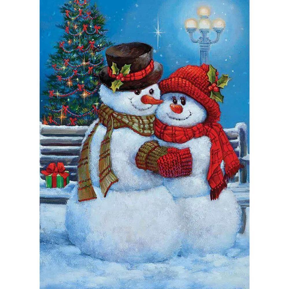 Snowman Free 5D Diamond Painting Kits MyCraftsGfit - Free 5D Diamond Painting mycraftsgift.com