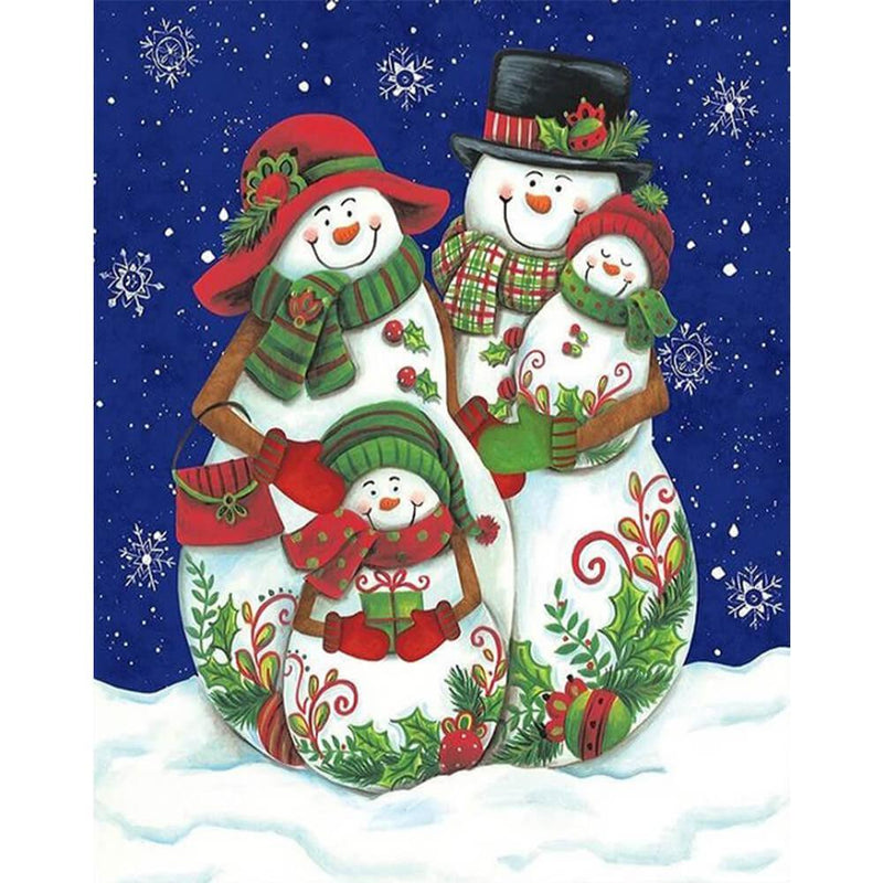 Snowman Free 5D Diamond Painting Kits MyCraftsGfit - Free 5D Diamond Painting mycraftsgift.com