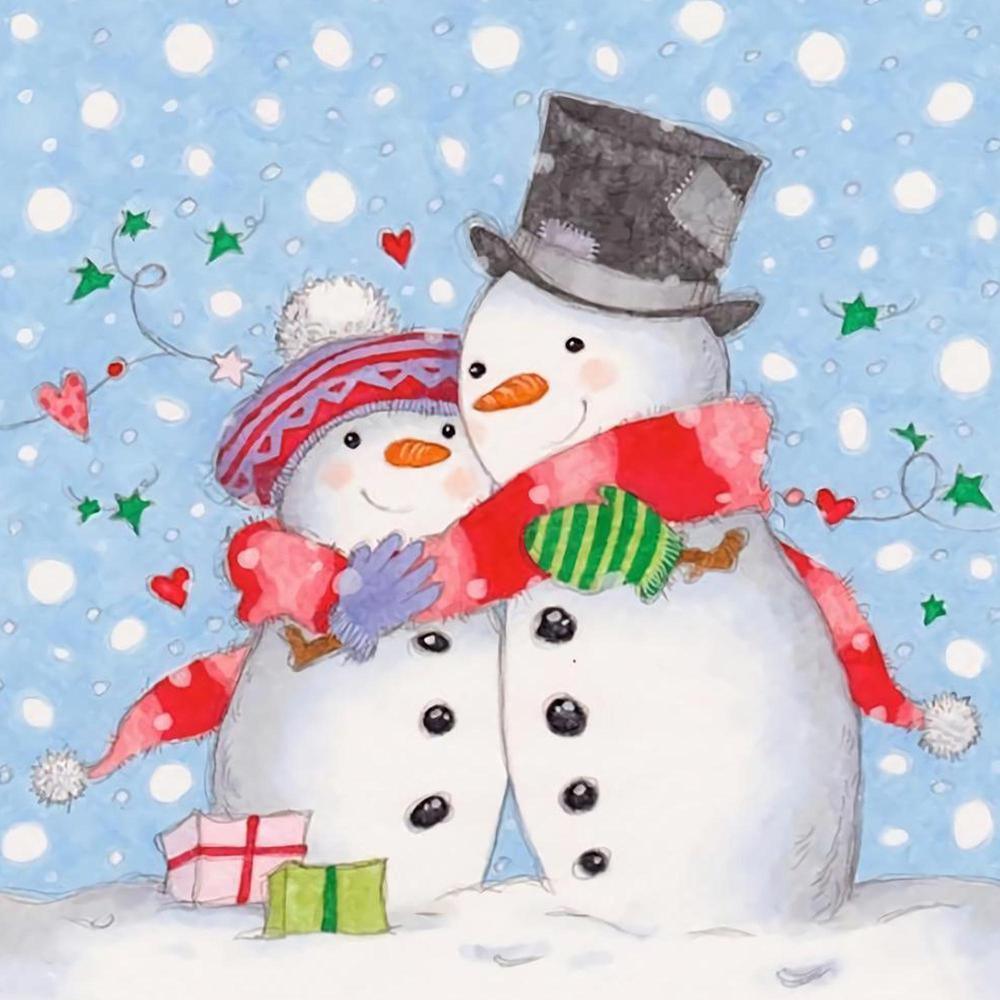 Free Snowman - MyCraftsGfit - Free 5D Diamond Painting