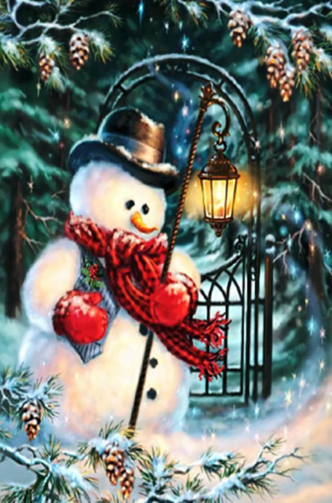 Free Snowman - MyCraftsGfit - Free 5D Diamond Painting