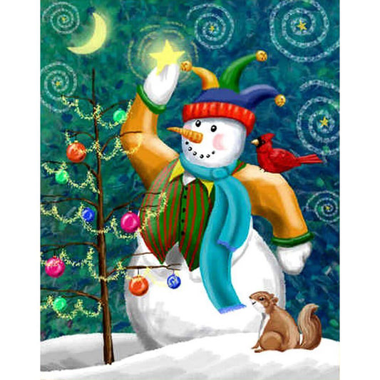 Snowman Free 5D Diamond Painting Kits MyCraftsGfit - Free 5D Diamond Painting mycraftsgift.com