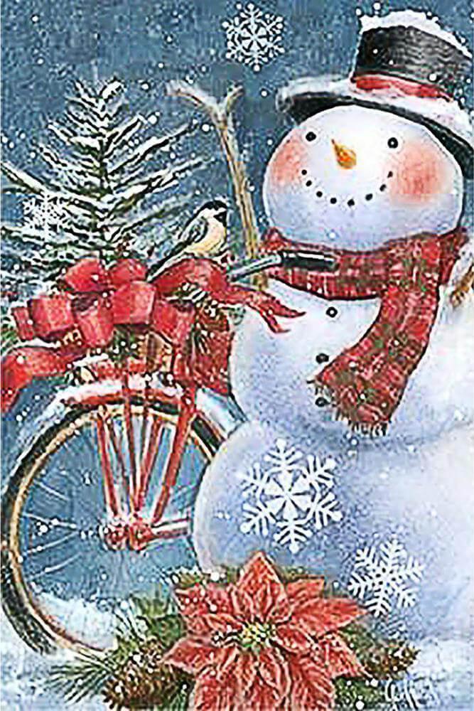 Free Snowman - MyCraftsGfit - Free 5D Diamond Painting