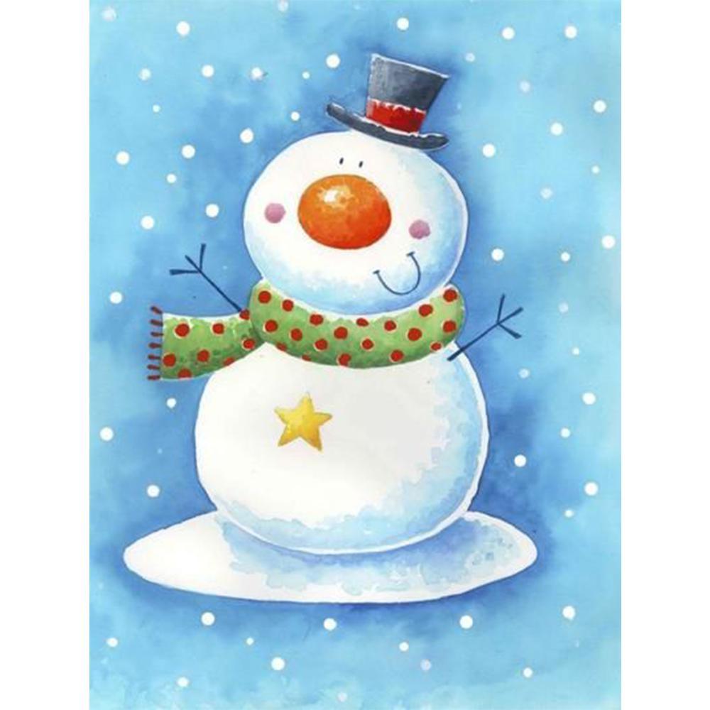 Snowman Free 5D Diamond Painting Kits MyCraftsGfit - Free 5D Diamond Painting mycraftsgift.com