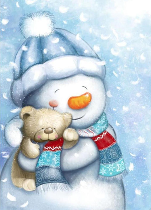 Free Snowman - MyCraftsGfit - Free 5D Diamond Painting