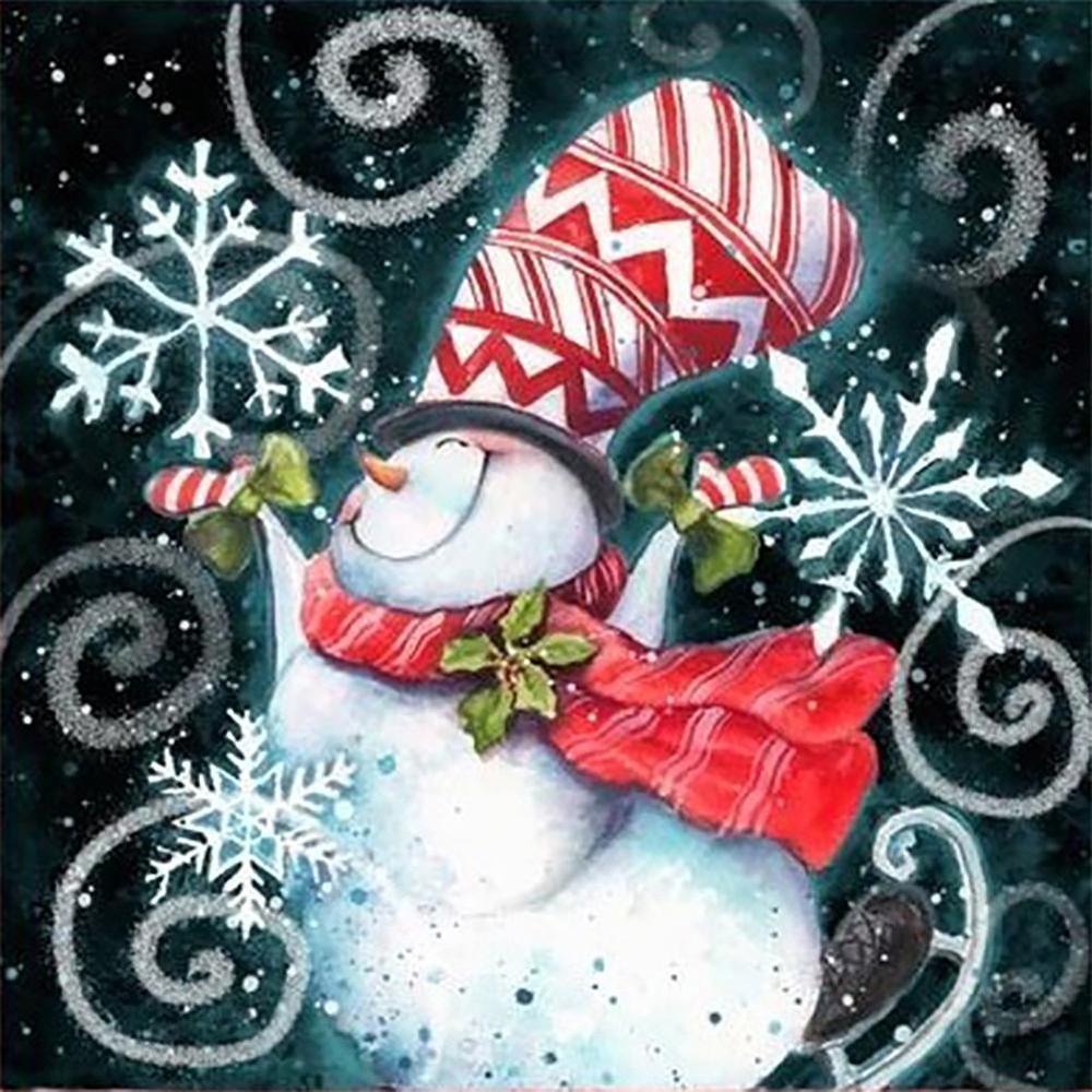 Free Snowman - MyCraftsGfit - Free 5D Diamond Painting