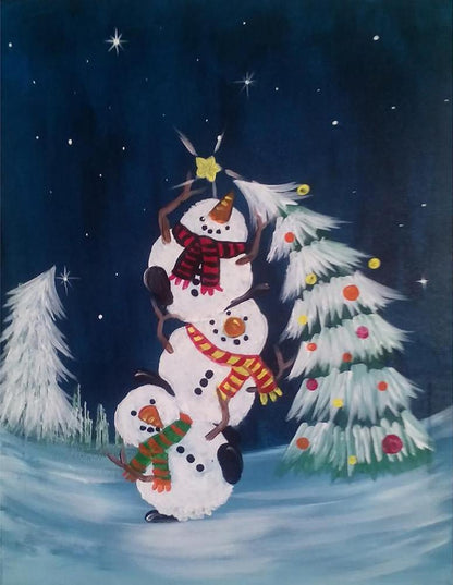 Free Snowman - MyCraftsGfit - Free 5D Diamond Painting