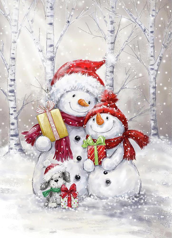 Free Snowman - MyCraftsGfit - Free 5D Diamond Painting