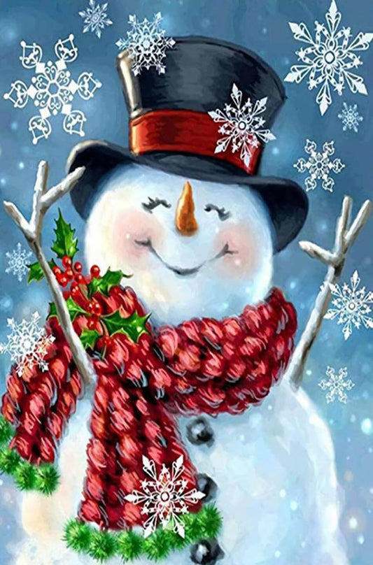 Snowman Free 5D Diamond Painting Kits MyCraftsGfit - Free 5D Diamond Painting mycraftsgift.com