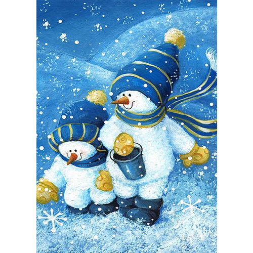 Snowman Free 5D Diamond Painting Kits MyCraftsGfit - Free 5D Diamond Painting mycraftsgift.com