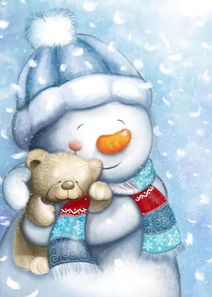 Free Snowman - MyCraftsGfit - Free 5D Diamond Painting