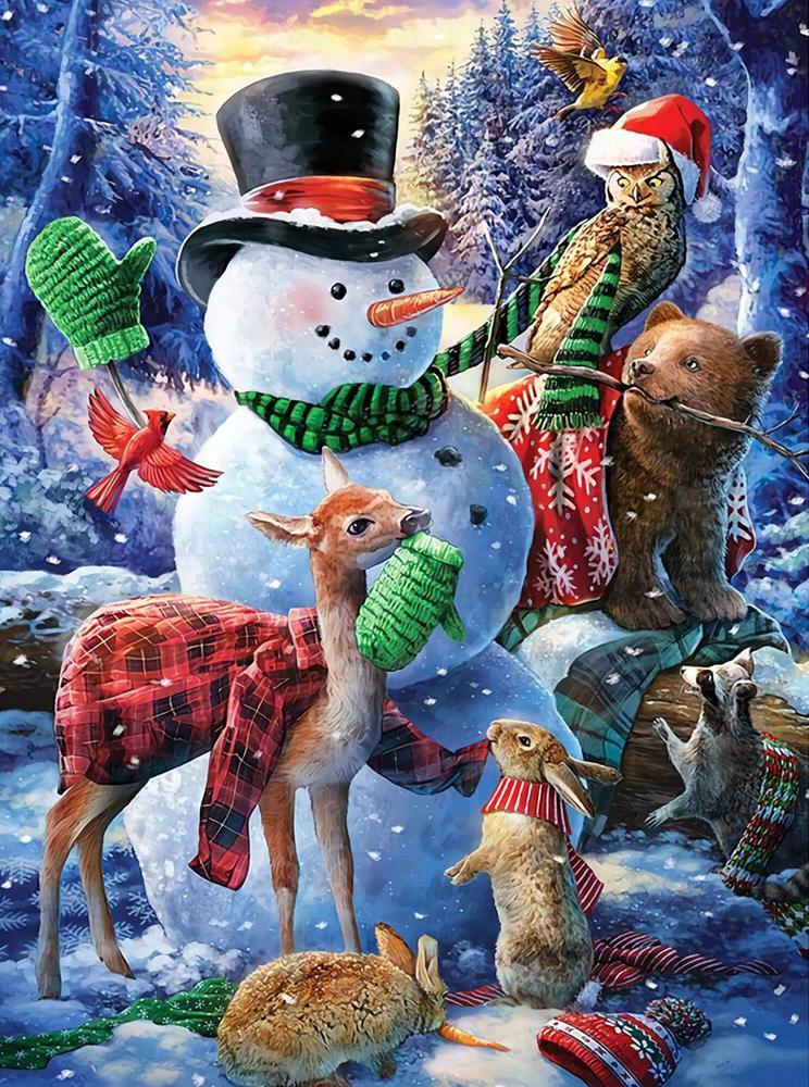 Free Snowman - MyCraftsGfit - Free 5D Diamond Painting