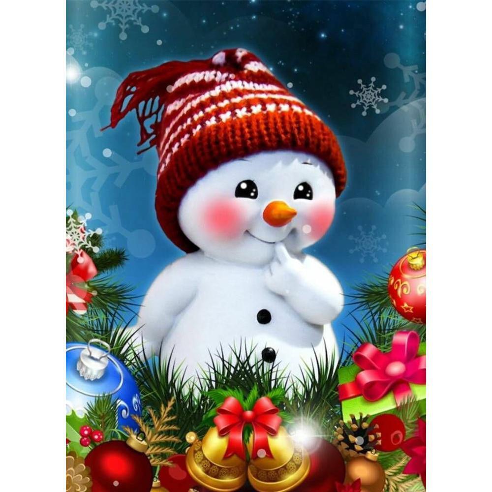 Snowman Free 5D Diamond Painting Kits MyCraftsGfit - Free 5D Diamond Painting mycraftsgift.com