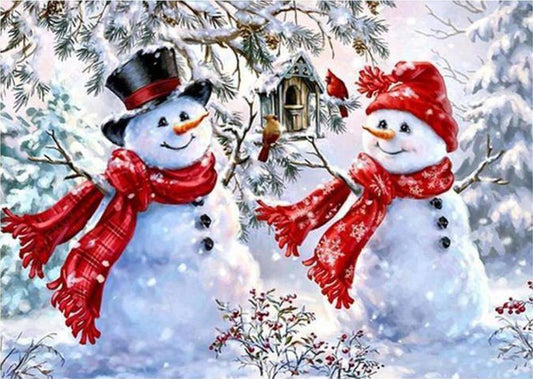 Free Snowman - MyCraftsGfit - Free 5D Diamond Painting