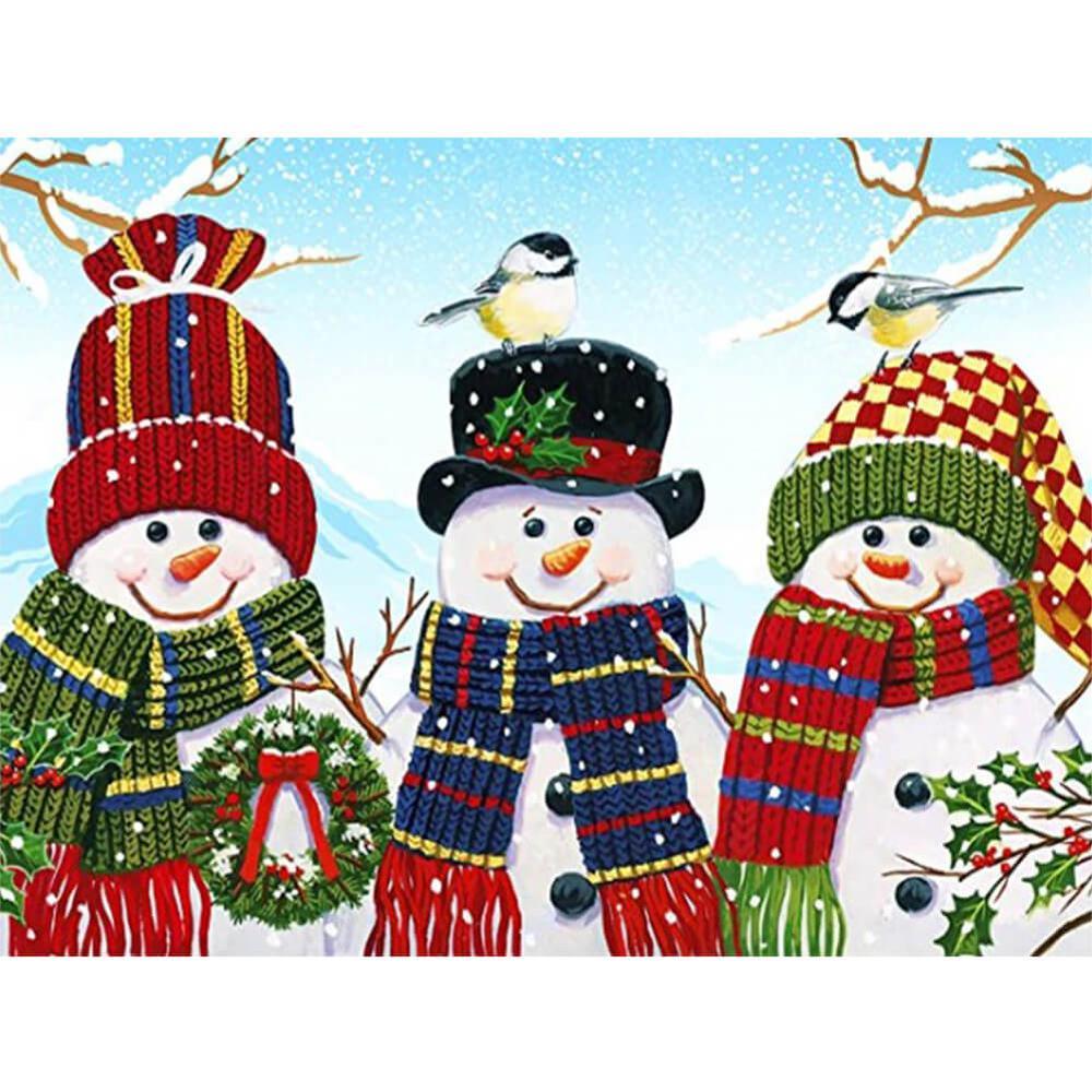 Snowman Free 5D Diamond Painting Kits MyCraftsGfit - Free 5D Diamond Painting mycraftsgift.com