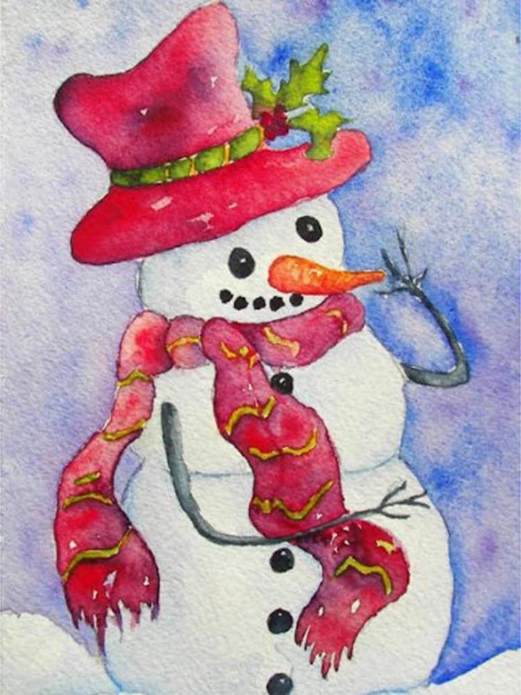 Free Snowman - MyCraftsGfit - Free 5D Diamond Painting