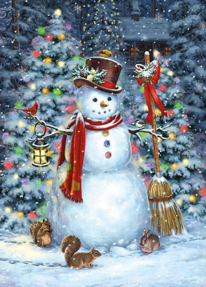 Free Snowman - MyCraftsGfit - Free 5D Diamond Painting