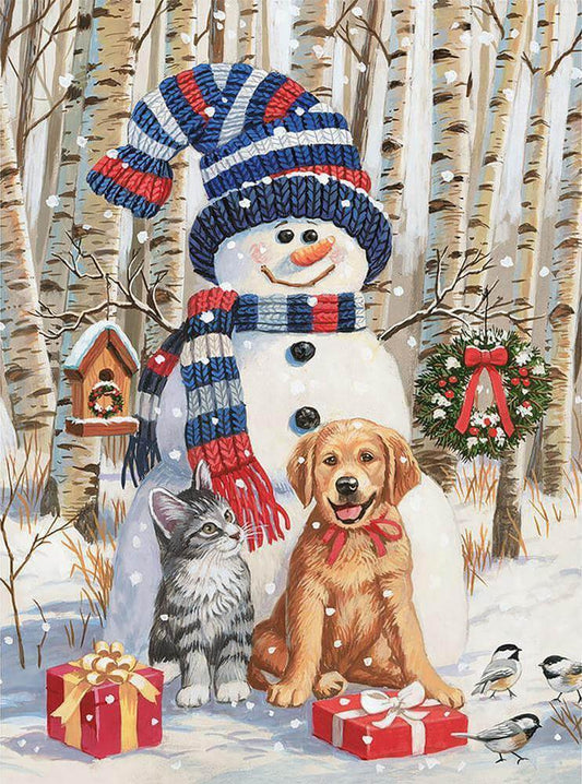 Free Snowman - MyCraftsGfit - Free 5D Diamond Painting