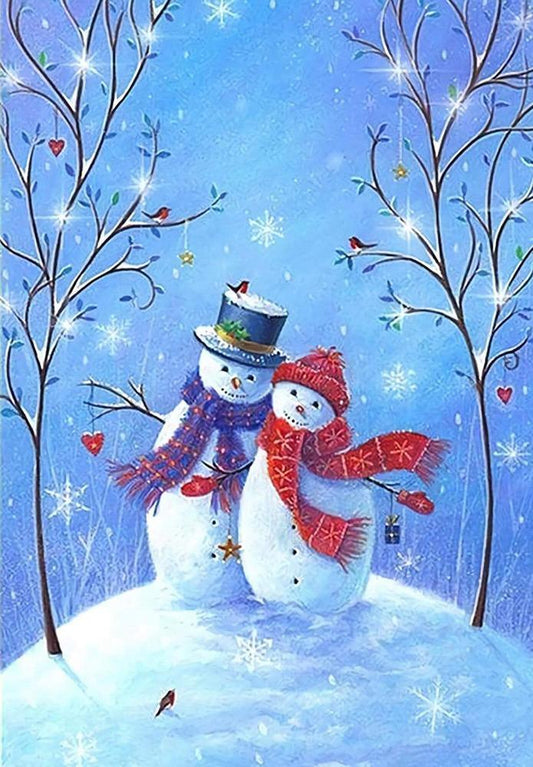 Snowman Free 5D Diamond Painting Kits MyCraftsGfit - Free 5D Diamond Painting mycraftsgift.com