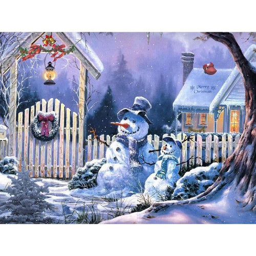 Snowman Free 5D Diamond Painting Kits MyCraftsGfit - Free 5D Diamond Painting mycraftsgift.com