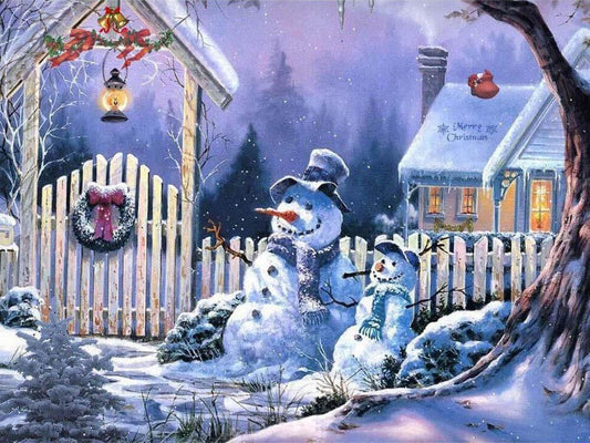 Free Snowman - MyCraftsGfit - Free 5D Diamond Painting