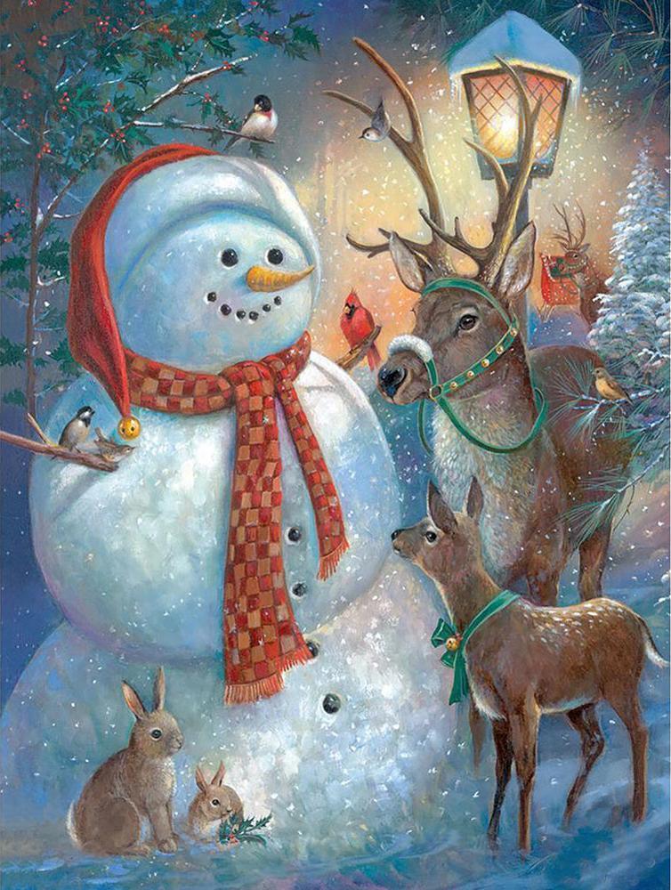 Free Snowman - MyCraftsGfit - Free 5D Diamond Painting