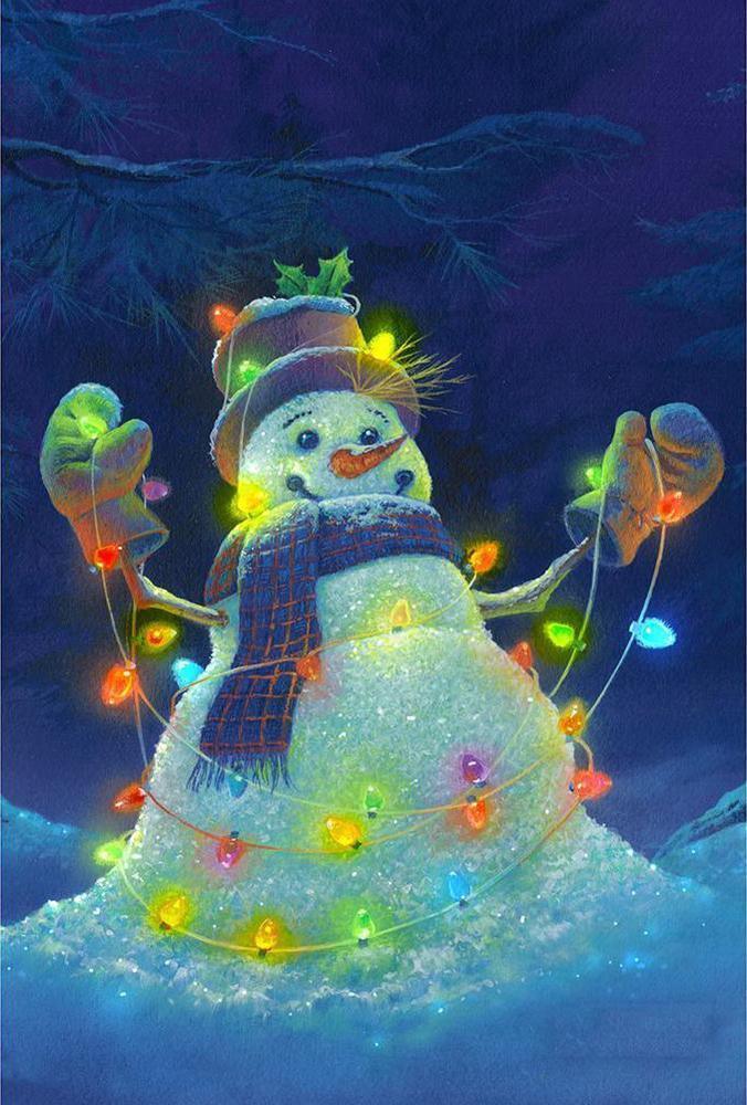 Snowman Free 5D Diamond Painting Kits MyCraftsGfit - Free 5D Diamond Painting mycraftsgift.com