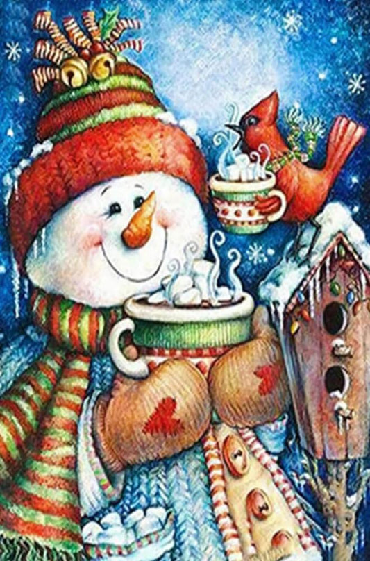 Free Snowman - MyCraftsGfit - Free 5D Diamond Painting