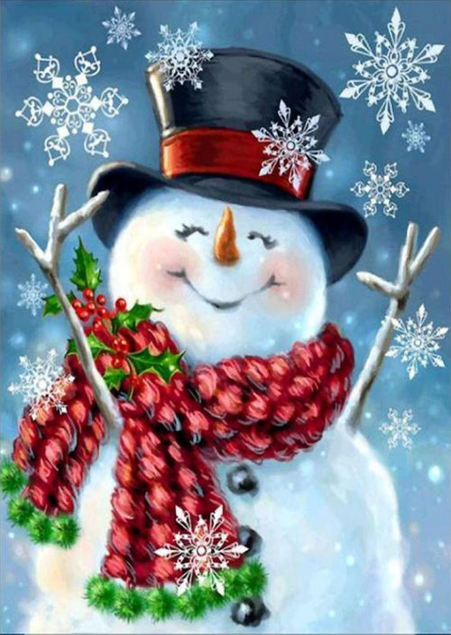 Free Snowman - MyCraftsGfit - Free 5D Diamond Painting