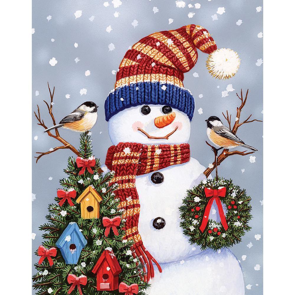 Snowman Free 5D Diamond Painting Kits MyCraftsGfit - Free 5D Diamond Painting mycraftsgift.com