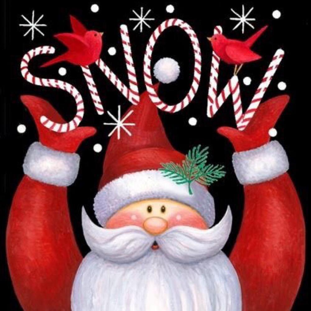 Snowman Santa Free 5D Diamond Painting Kits MyCraftsGfit - Free 5D Diamond Painting mycraftsgift.com
