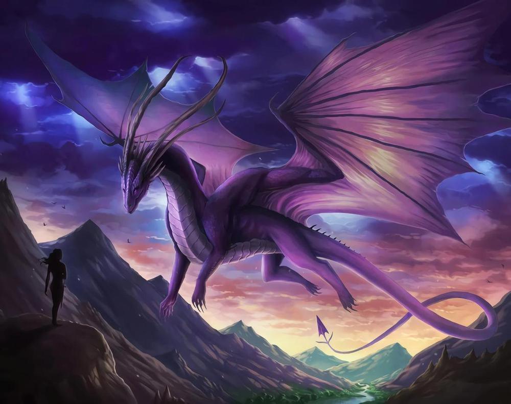 Free Soaring Dragon - MyCraftsGfit - Free 5D Diamond Painting