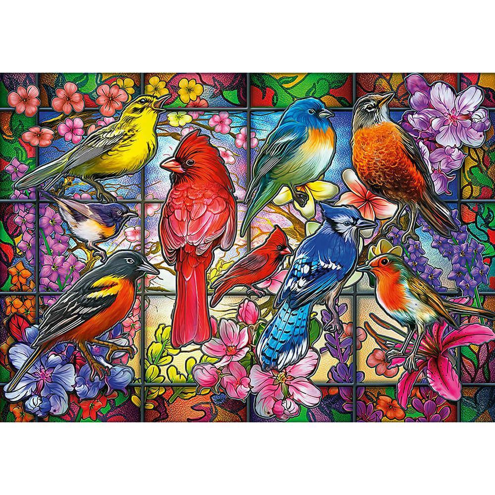 Stained Glass Bird - MyCraftsGfit - Free 5D Diamond Painting