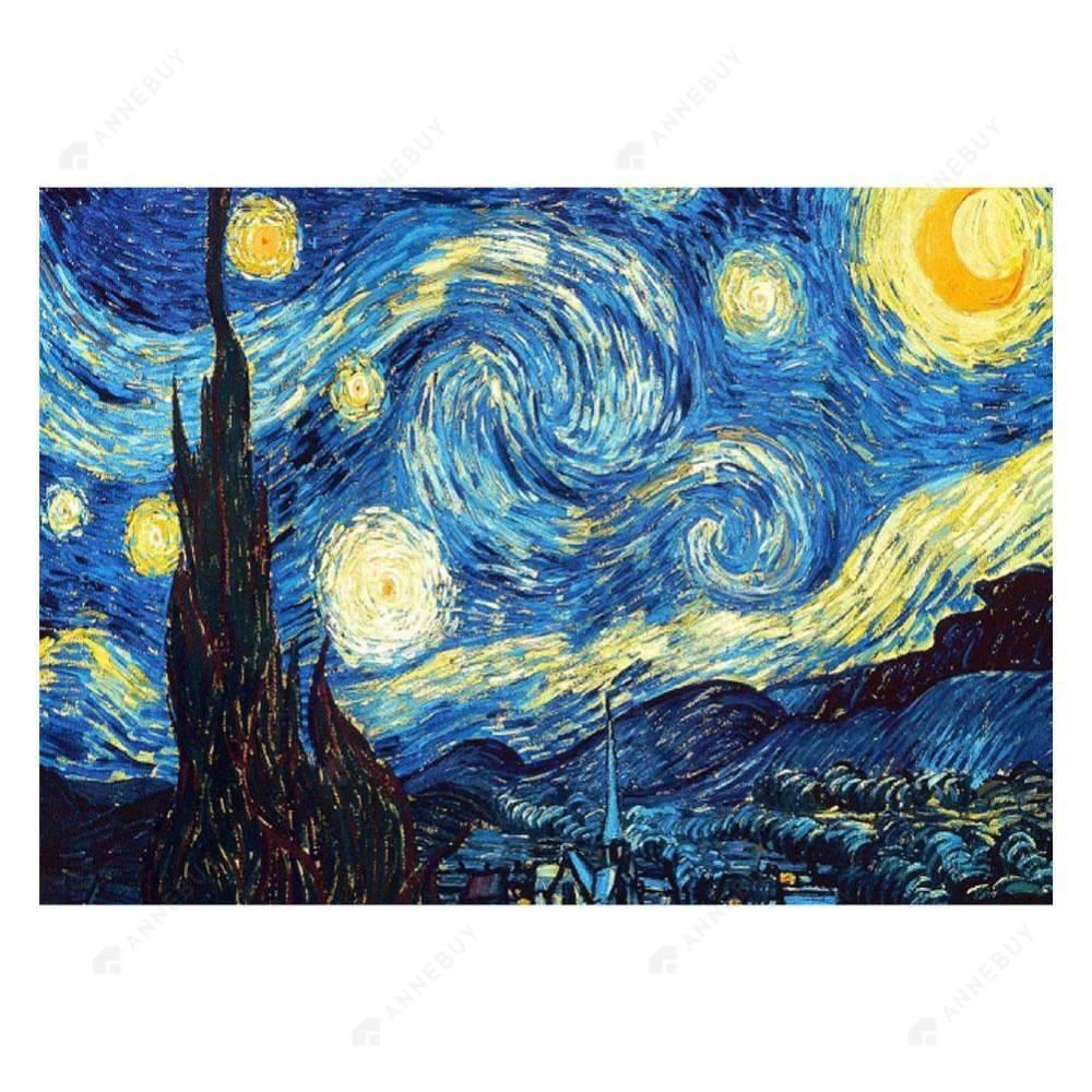 Free Starry Night - MyCraftsGfit - Free 5D Diamond Painting