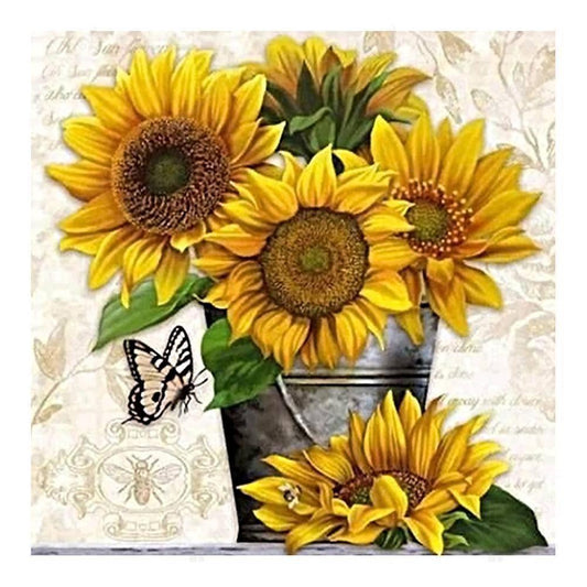 Free SunFlower - MyCraftsGfit - Free 5D Diamond Painting