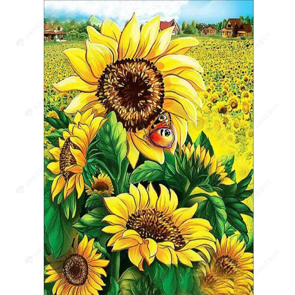 Free Sunflower - MyCraftsGfit - Free 5D Diamond Painting