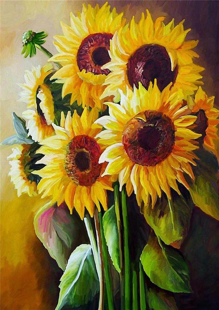 Sunflower Free 5D Diamond Painting Kits MyCraftsGfit - Free 5D Diamond Painting mycraftsgift.com